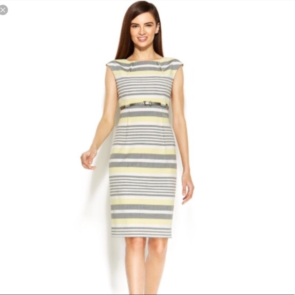 Calvin Klein stripe with belt